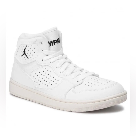 Jordan Other - NEW Nike Air Jordan Access Men's Basketball Shoes Triple White AR3762-100 Sz 12.